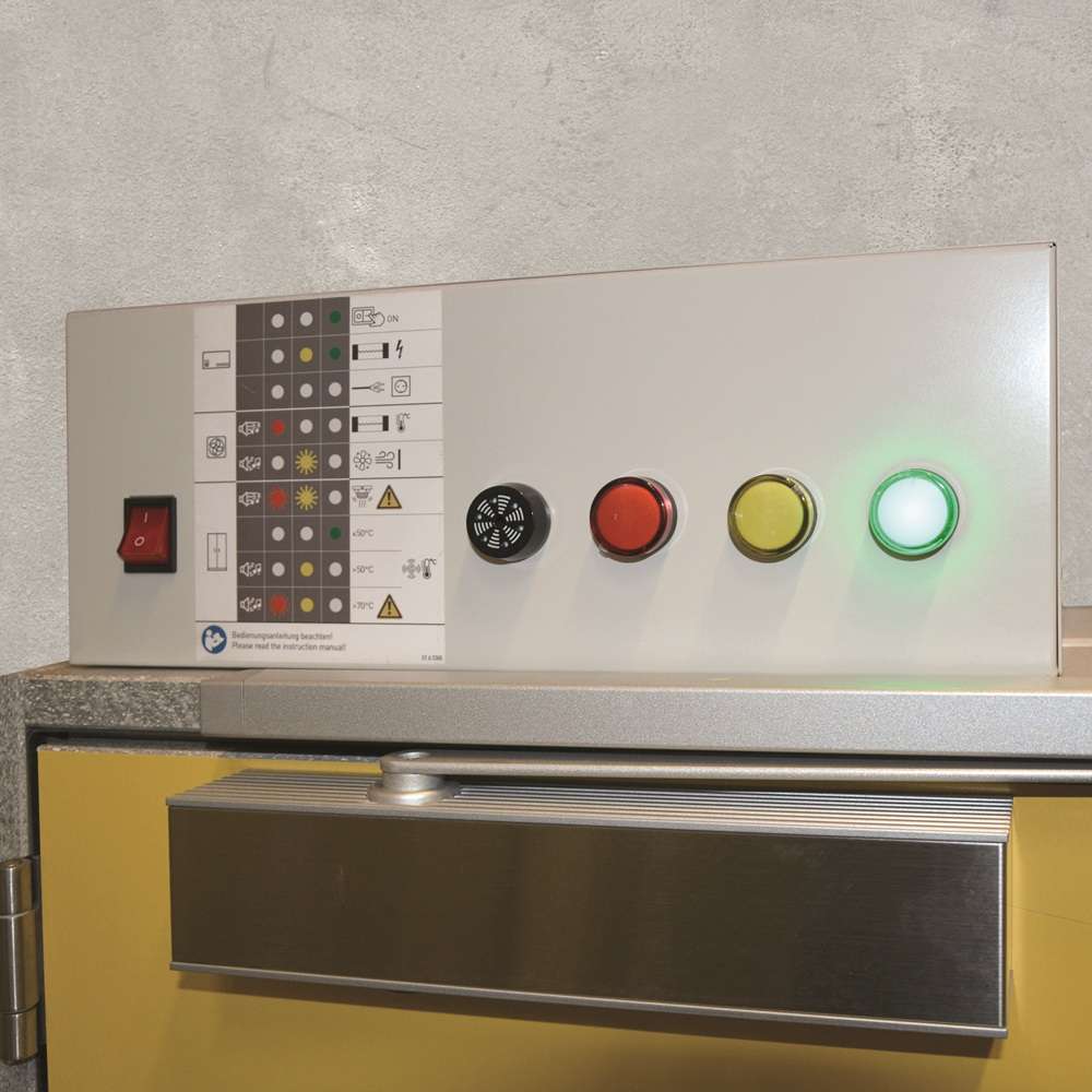 Steuereinheit mit Zustandsanzeige und Signalweiterleitung